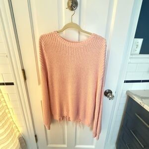 Lovers + Friends Soft Pink Knit Top